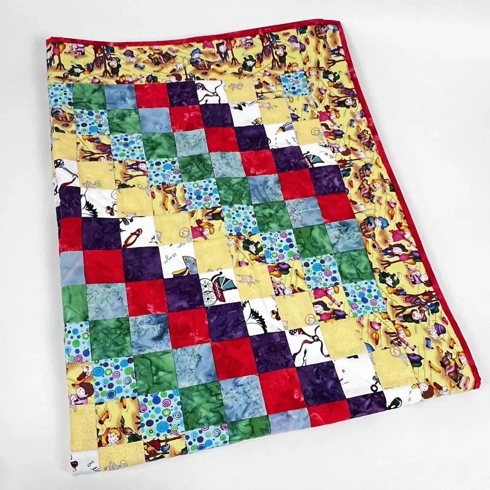 Baby Quilt Handmade Patchwork 